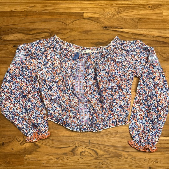 Poupette St. Barth top floral long sleeve medium - Picture 1 of 8